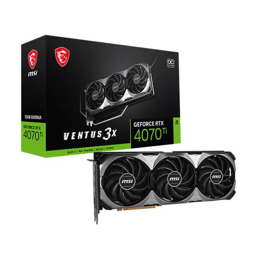 MSI RTX 4070 Ti Ventus 3X E1 OC 12GB Graphics Card